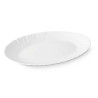 Serving Platter White Glass 34 x 2,5 x 25 cm (18 Units)