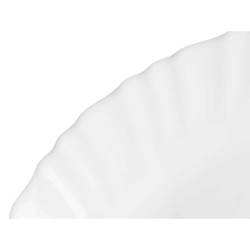 Serving Platter White Glass 34 x 2,5 x 25 cm (18 Units)