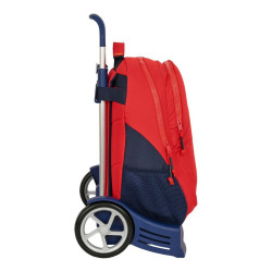 School Rucksack with Wheels RFEF Red Blue (32 x 44 x 16 cm)