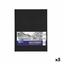 Drawing Pad Oxford Black A4 96 Sheets (5 Units)