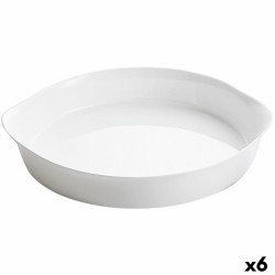 Cake Mould Luminarc Smart Cuisine White Glass Circular Ø 28 cm 6 Units