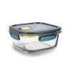 Hermetic Lunch Box Quid Astral 800 ml Squared Blue Glass (12 Units)