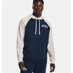 Men’s Hoodie Under Armour Wordmark Colorblock Navy Blue