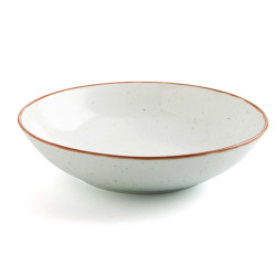 Deep Plate Ariane Terra Ceramic Beige (Ø 21 cm) (6 Units)