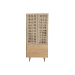 Cupboard Home ESPRIT Beige Natural 75 x 45 x 170 cm