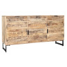 Sideboard DKD Home Decor Natural Black Metal Mango wood 150 x 40 x 80 cm