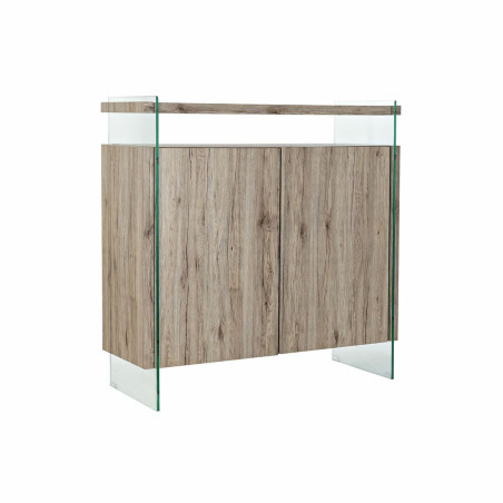 Sideboard DKD Home Decor Natural MDF Tempered Glass (120 x 44 x 120 cm)