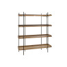 Shelves Home ESPRIT Brown Black Wood Metal 150 x 40 x 181 cm