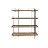 Shelves Home ESPRIT Brown Black Wood Metal 150 x 40 x 181 cm