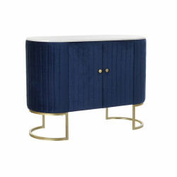 Sideboard DKD Home Decor Blue Golden White Marble (120 x 48 x 85 cm)