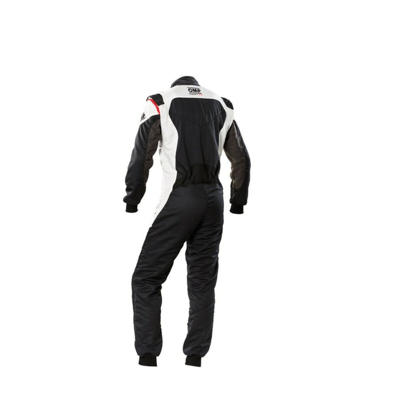 Racing jumpsuit OMP FIRST EVO Black/White 60 Standardised by FIA