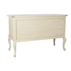 Chest of drawers DKD Home Decor 123 x 50 x 80 cm Beige Grey Dark grey Mango wood MDF Wood Romantic