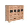 Chest of drawers Home ESPRIT Black Natural Metal Fir Cottage 110 x 40 x 92,5 cm