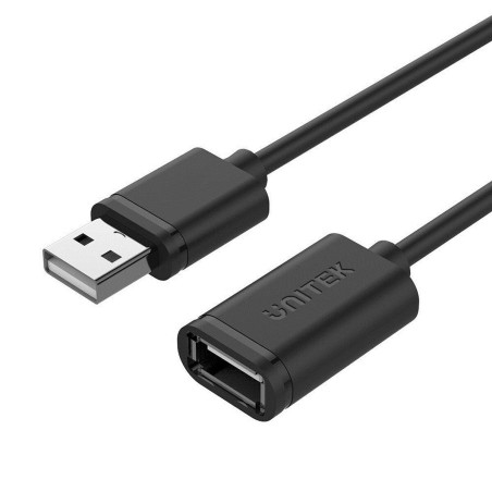 USB Cable Unitek Y-C417GBK Male Plug/Socket Black 3 m