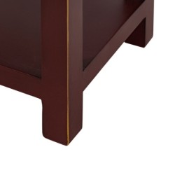 Nightstand ORIENT Terracotta colour Fir wood MDF Wood 45 x 30 x 66 cm