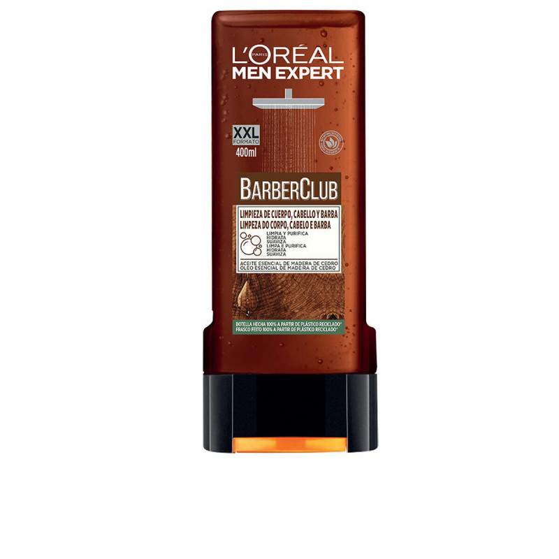 Moisturising Shower Gel L'Oreal Make Up Men Expert Barber Club cleaner (400 ml)