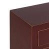 Nightstand ORIENT Terracotta colour Fir wood MDF Wood 45 x 30 x 66 cm