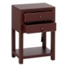 Nightstand ORIENT Terracotta colour Fir wood MDF Wood 45 x 30 x 66 cm