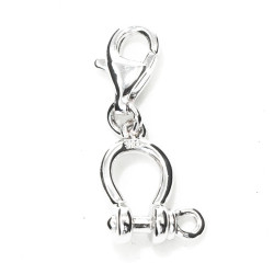 Ladies' Beads Xenox CHARM_MOSQUETON Silver 1 cm