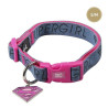 Dog collar Superman Pink S/M