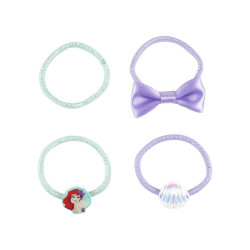 Hair ties Disney Princess Multicolour Turquoise 6 Units