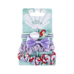 Hair ties Disney Princess Multicolour Turquoise 6 Units