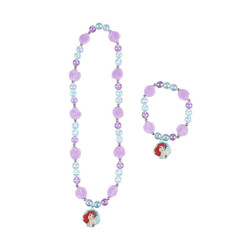 Necklace and Bracelets set Disney Princess Purple Turquoise 2 Pieces