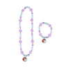 Necklace and Bracelets set Disney Princess Purple Turquoise 2 Pieces