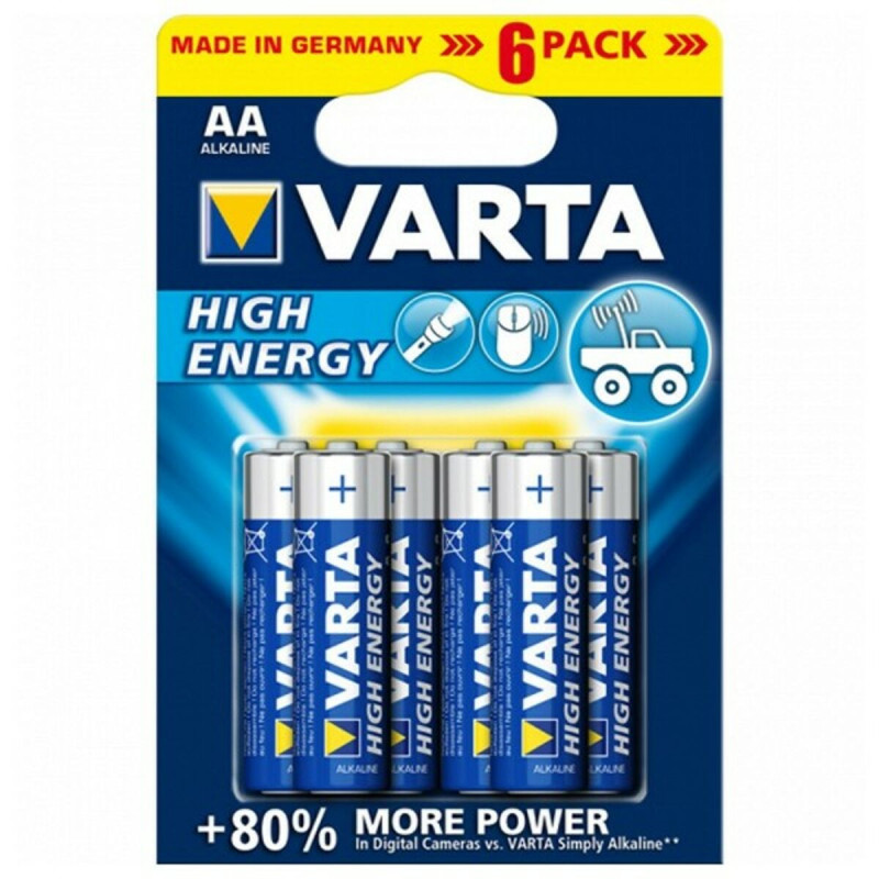 Alkaline Battery Varta 4906121446 AA High Energy 1.5 V (6 Pieces)