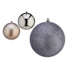 Christmas Baubles Ø 12 cm 6 Units Silver Plastic