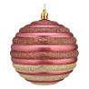 Christmas Bauble Ø 10 cm 6 Units Pink Plastic