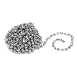 Christmas Baubles 7,5 m Chain Decorative Silver