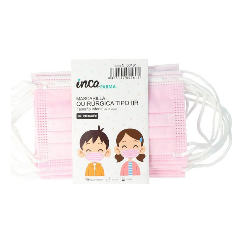 Disposable Surgical Mask Inca Farma Children's Pink