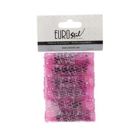 Hair rollers Eurostil Ø 13 mm Lilac 6 Units