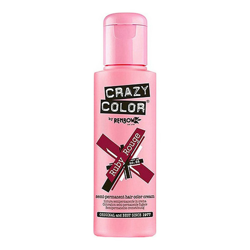 Semi-Permanent Tint Ruby Rouge Crazy Color Nº 66 (100 ml)