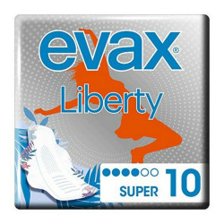 Super Sanitary Pads with Wings Liberty Evax Liberty (10 uds) 10 Units