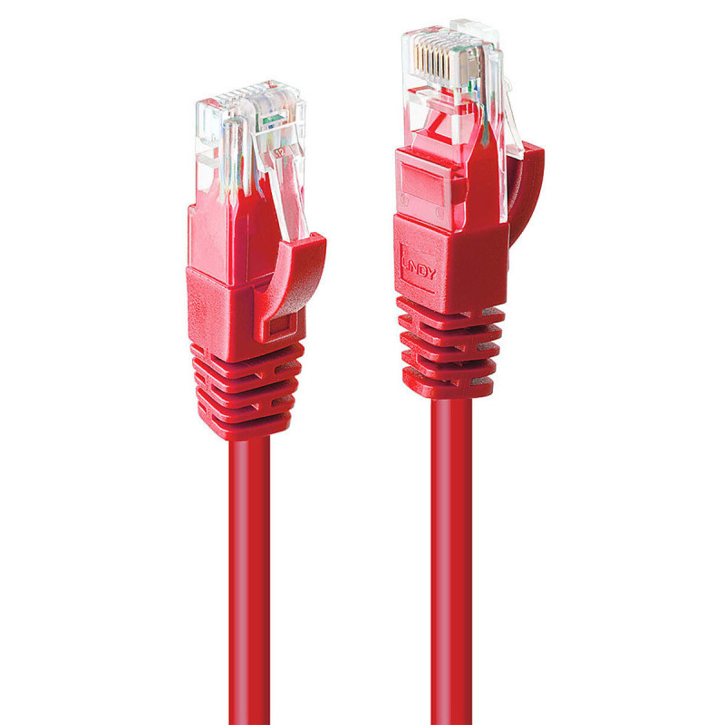 UTP Category 6 Rigid Network Cable LINDY 48033 2 m Red 1 Unit