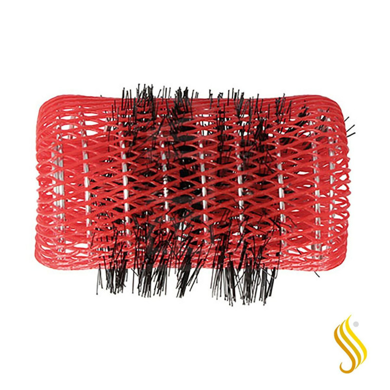 Hair rollers Eurostil Ø 36 mm Red 6 Units