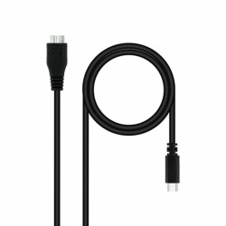 USB Cable to micro USB NANOCABLE 10.01.1201-BK Black 1 m