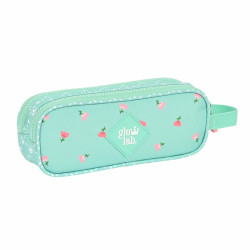 Double Carry-all Glow Lab Pepa Green (21 x 8 x 6 cm)