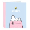 Ring binder Snoopy Imagine Blue A4 (27 x 33 x 6 cm)