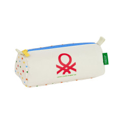 School Case Benetton Topitos White (21 x 8 x 7 cm)