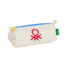 School Case Benetton Topitos White (21 x 8 x 7 cm)