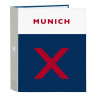 Ring binder Munich College Grey A4 (27 x 33 x 6 cm)