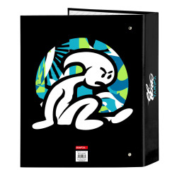 Ring binder El Niño Green bali Black A4 (27 x 33 x 6 cm)