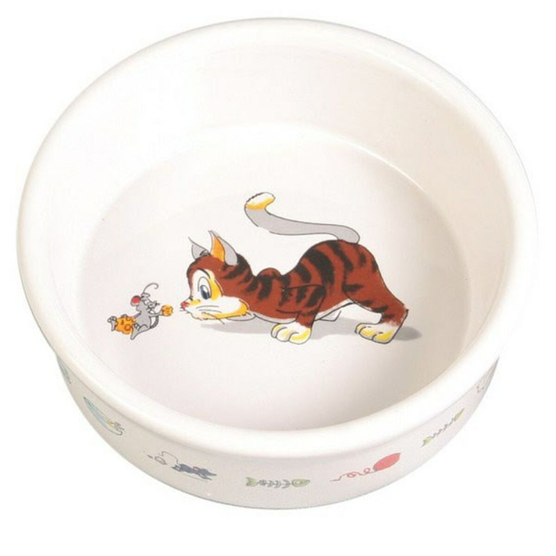 Cat Feeder Trixie                                 White Porcelain 11 cm