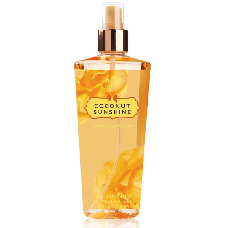 Body Spray AQC Fragrances   Coconut Sunshine 250 ml