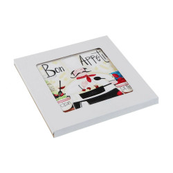 Table Mat Versa Male Chef Cork Ceramic 20 x 20 cm