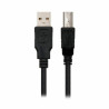 USB 2.0 A to USB B Cable NANOCABLE 10.01.0102-BK Black 1 m