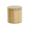 Salt Shaker with Lid DKD Home Decor Natural Bamboo 8,5 x 8,5 x 8,5 cm